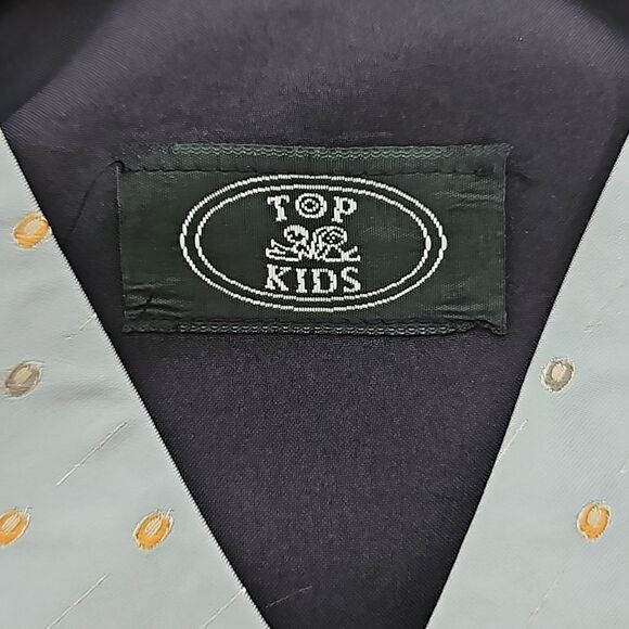 Top Kids Boy's Waist Coat Vest & Tie Blue 3X - Picture 5 of 16